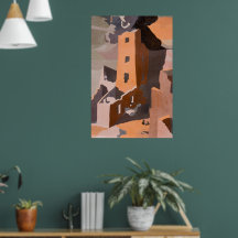 Vierkante toren huis in Mesa Verde, Colorado