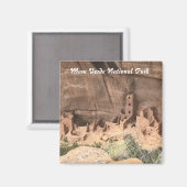 Vierkante toren huis - Mesa Verde National Park Magneet (Voorkant / Achterkant)