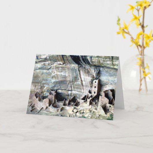 Vierkante Toren Mesa Verde Kaart (Gele Bloem)