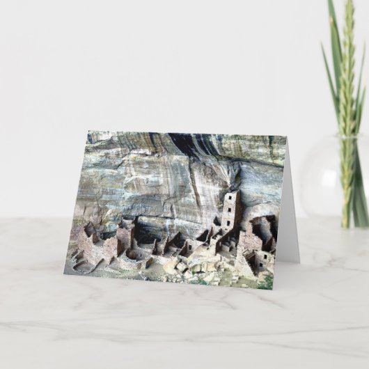 Vierkante Toren Mesa Verde Kaart (Voorkant)