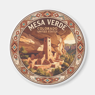Vierkante Torenhuis Mancos Colorado Magneet