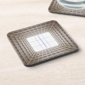 vierkante tunnel bier onderzetter (Linkerzijde)