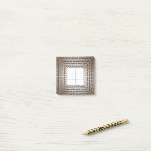 vierkante tunnel post-it® notes (Op bureau)