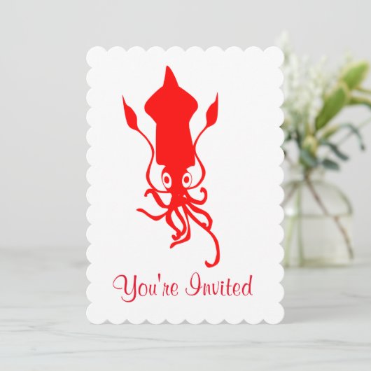 Vierkante uitnodiging (Staand voorkant)