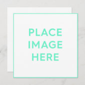 Vierkante uitnodiging (Voorkant / Achterkant)