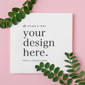 Vierkante uitnodiging | Ontwerp uploaden 13,3 cm d