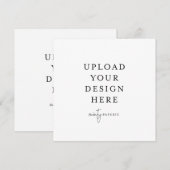 Vierkante uitnodiging van 5,25 x 5,25 inch (Voorkant / Achterkant)