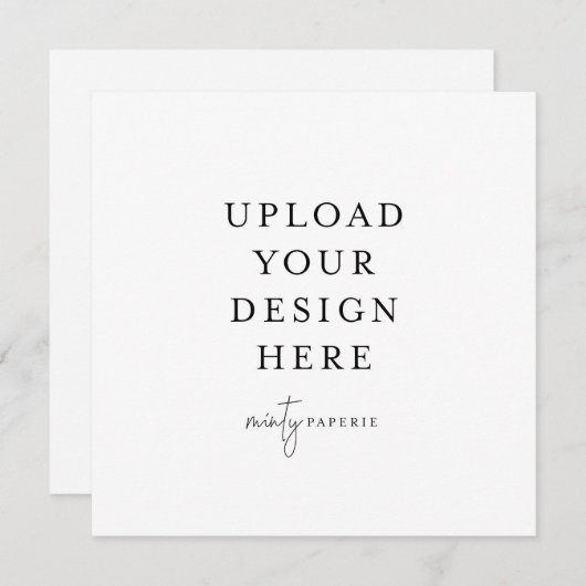 Vierkante uitnodiging van 5,25 x 5,25 inch (Voorkant / Achterkant)