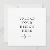 Vierkante uitnodiging van 5,25 x 5,25 inch (Achterkant)