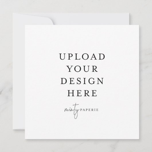 Vierkante uitnodiging van 5,25 x 5,25 inch (Achterkant)