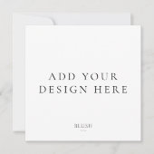 Vierkante uitnodigings Kaart afdrukken (Voorkant)