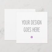 Vierkante uitnodigingsprint (5,25x5,25) kaart (Voorkant / Achterkant)