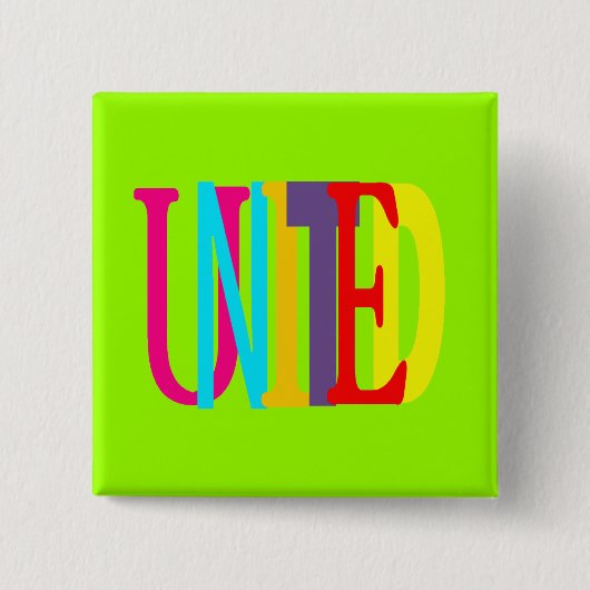 Vierkante Unieknop Button 5,1 Cm (Voorkant)