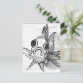 Vierkante vis in je gezicht briefkaart (Staand voorkant)