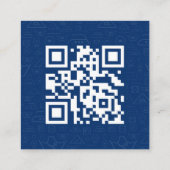 Vierkante Visitekaartje wasservice Qr-code (Achterkant)