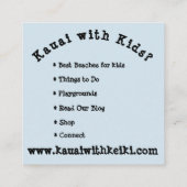 Vierkante Visitekaartjes (Achterkant)