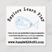 Vierkante Visitekaartjes (Voorkant)