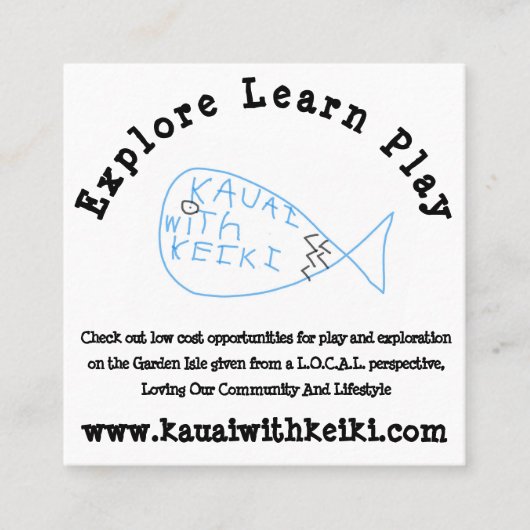 Vierkante Visitekaartjes (Voorkant)