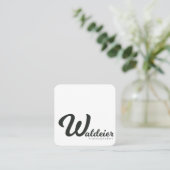 Vierkante Visitekaartjes (Staand voorkant)