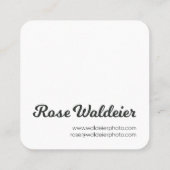 Vierkante Visitekaartjes (Achterkant)