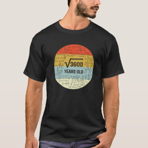 Vierkante voet van 3600 Retrostijl 60 jaar oud 60t T-shirt