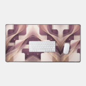 Vierkante vormen AI-kunst Bureaumat (Keyboard & Muis)