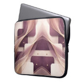 Vierkante vormen AI-kunst Laptop Sleeve (Voorkant Links)