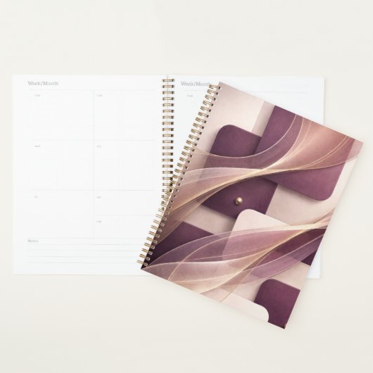 Vierkante vormen AI-kunst Planner (Display)