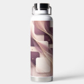 Vierkante vormen AI-kunst Waterfles (Achterkant)
