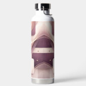Vierkante vormen AI-kunst Waterfles (Links)
