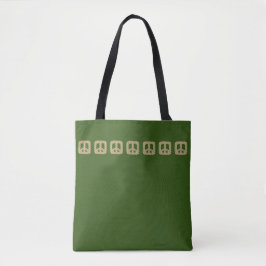 Vierkante vrede tote bag