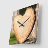 vierkante wand van hout vierkante klok (Hoek)