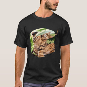 Vierkante Watermeloen Kat Meme Grappige Hybride Ki T-shirt
