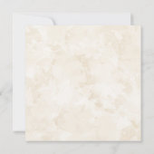 Vierkante Waterverf Bloem Wreath College Graduatie Kaart (Achterkant)