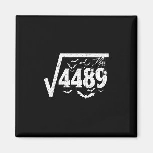 Vierkante Wortel 4489 Grappige Halloween Meme 67 W Magneet