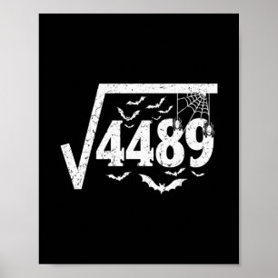 Vierkante Wortel 4489 Grappige Halloween Meme 67 W Poster
