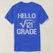 Vierkante wortel van 121 graad Hallo 11e graad ter T-shirt (Design voorkant)