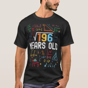 Vierkante wortel van 196 14e verjaardag 14 jaar ou t-shirt