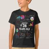 Vierkante wortel van 36 6e verjaardag 6 jaar oude  t-shirt (Voorkant)
