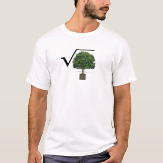 Vierkante wortel van de boom t-shirt