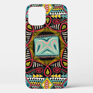 Vierkante zak, sjaal, textiel. Kleurrijke abstract Case-Mate iPhone Case