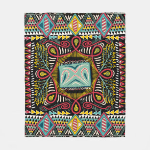Vierkante zak, sjaal, textiel. Kleurrijke abstract Fleece Deken