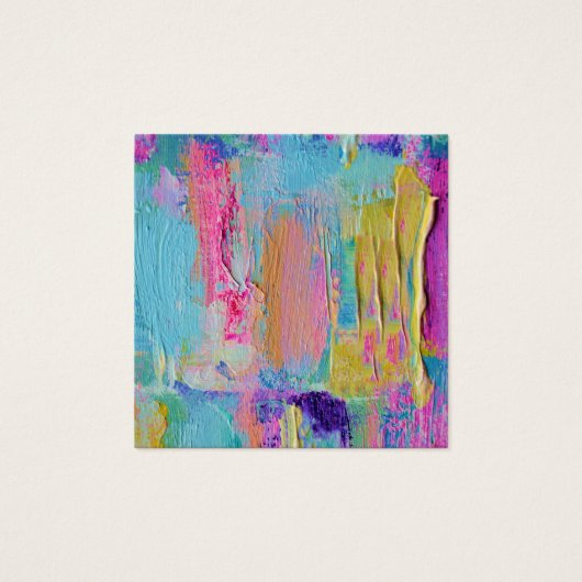 Vierkante zaken, Gift, Kunst, Bericht Kaarten & me Vierkante Visitekaartjes (Voorkant)