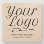 Vierkante zandsteen gepersonaliseerd Onderzetter a (Voorkant)