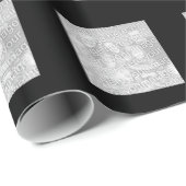 Vierkante zwarte rand foto cadeaupapier (Rol Hoek)