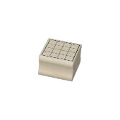 Vierkanten Blanco Aankruisvak Plaid Raster Rubberstempel (Stempel)