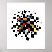 Vierkanten en Cirkels Abstract II Poster (Voorkant)