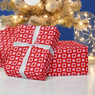 Vierkanten en dozen patroon doe-het-zelf kleuren r cadeaupapier
