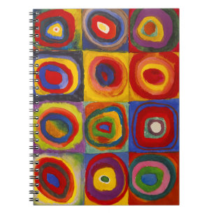 Vierkanten met concentrische cirkels Kandinsky Notitieboek