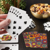 Vierkanten met concentrische cirkels pokerkaarten (Insitu)